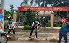 Xã Đồng Lợi tăng cường công tác vệ sinh môi trường và chỉnh trang cảnh quan phục vụ công tác xây dựng nông thôn mới nâng cao